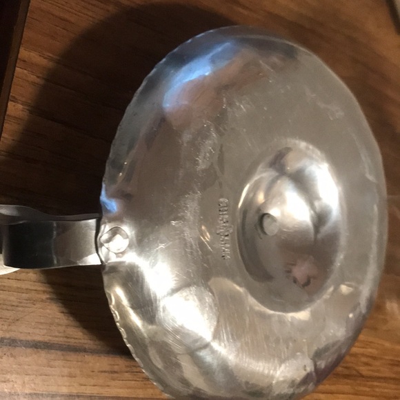 Beautiful vintage embossed silver plated hurricane style glass candle holder - Picture 10 of 13